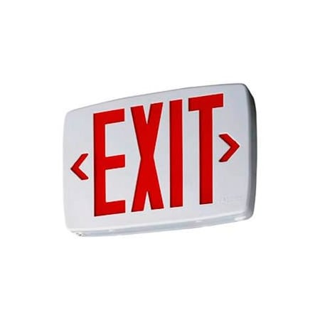 Acuity Brands Lighting Lithonia Lithonia Quantum Univeral Mount LED Red Exit W/3 Face Panels & Battery LQM S W 3 R 120/277 EL N M6